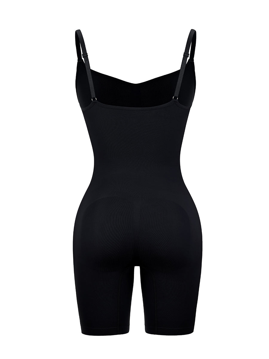 Black Seamless Shapewear Bodysuit