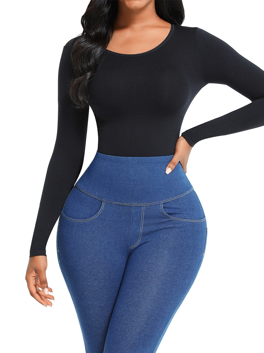 Long Sleeve Seamless Shapewear Bodysuit