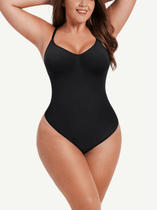 Black Thong Shapewear Bodysuit