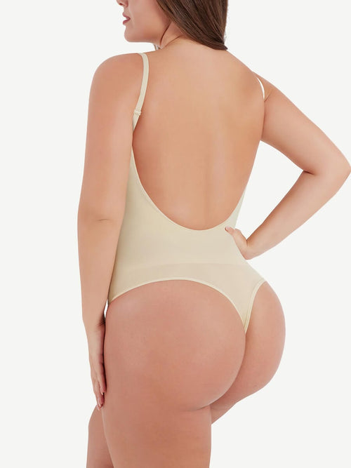 Backless Seamless Thong Shapewear Bodysuit