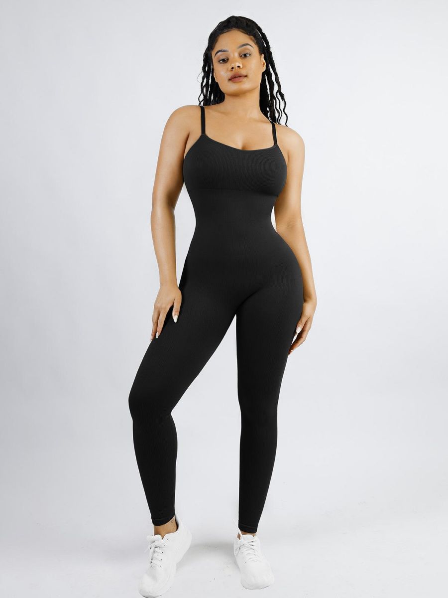 Seamless Jumpsuit with Removable Cups