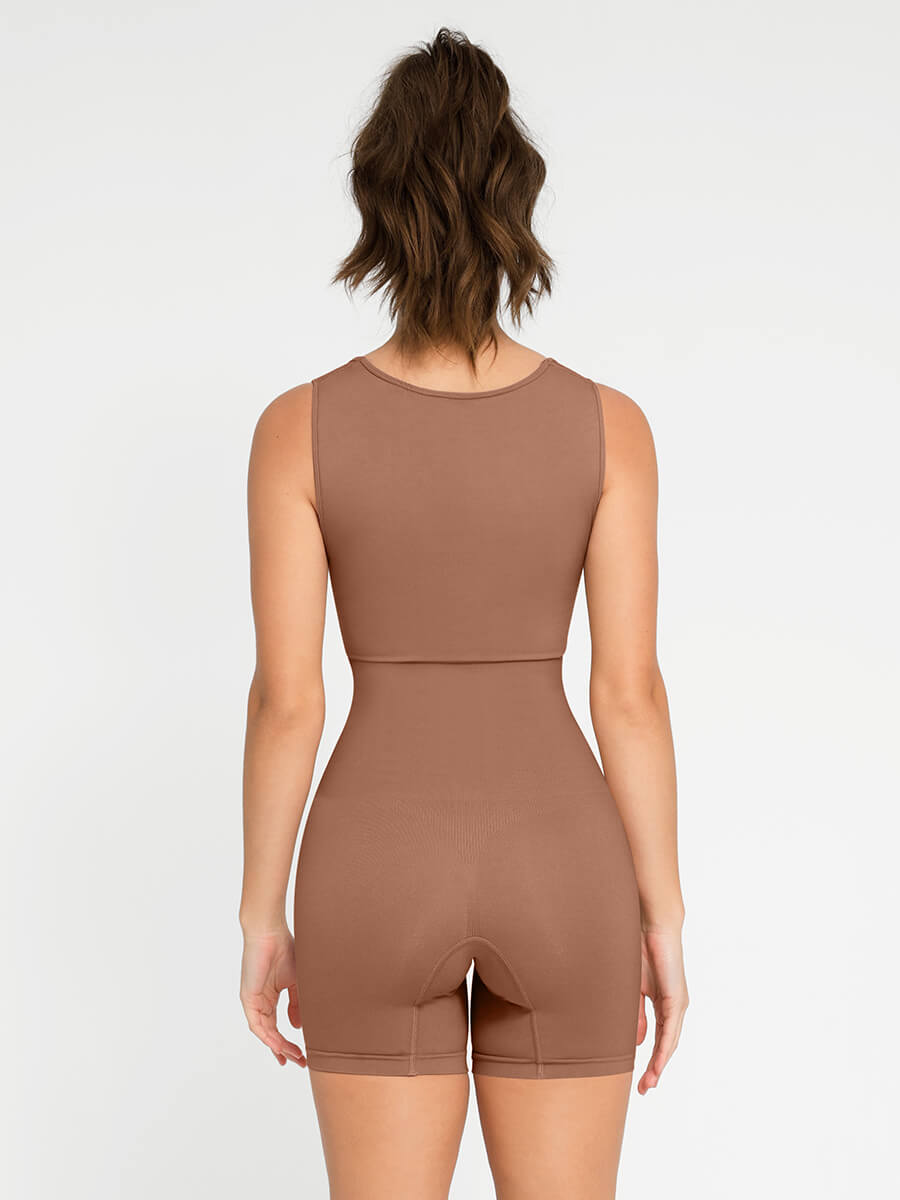 Seamless Square Neck Bodysuit Shapewear