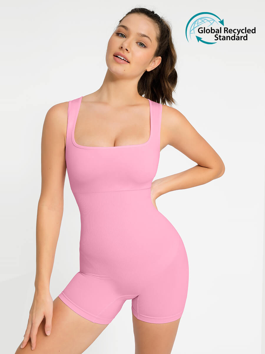 Seamless Square Neck Shapewear Bodysuit